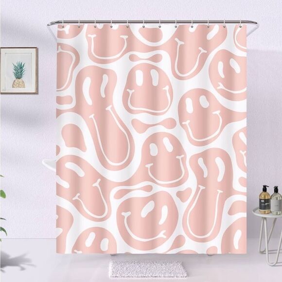 Retro Hippie Shower Curtain for Bathroom,60s 70s Colorful Vintage Shower… - Picture 1 of 7